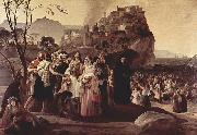 Francesco Hayez Die Fluchtlinge von Parga oil on canvas